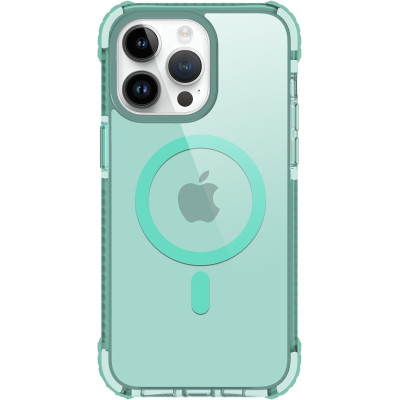 Prodigee Safetee Neo + Mag - Σκληρή Ανθεκτική Ημιδιάφανη Θήκη MagSafe - Apple iPhone 15 Pro - Mint (IPH15P-6.1-NEOM-MNT)