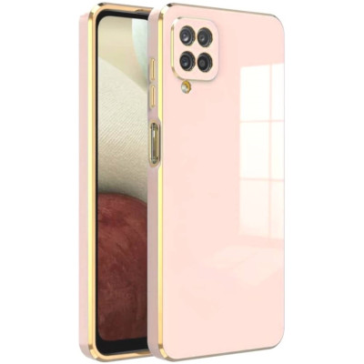 Bodycell Gold Plated - Θήκη Σιλικόνης Samsung Galaxy A12 - Pink (5206015071003)