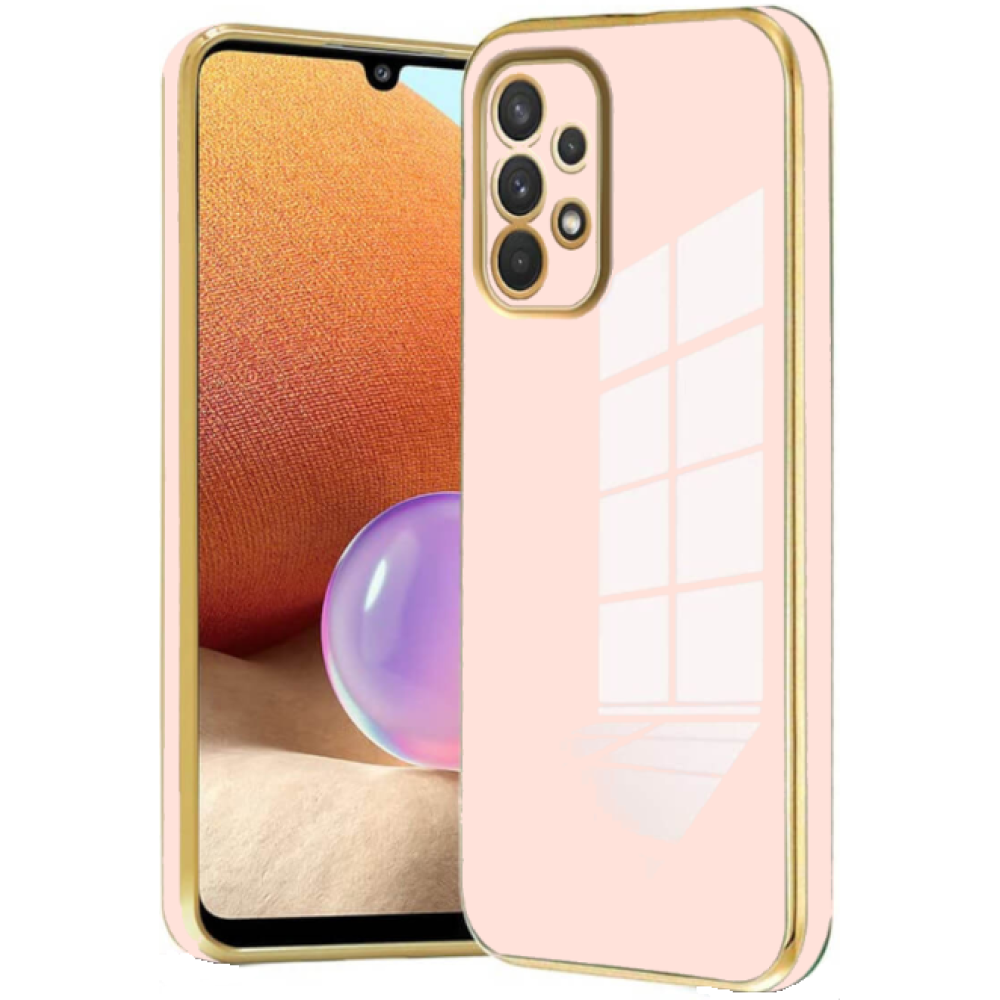Bodycell Gold Plated - Θήκη Σιλικόνης Samsung Galaxy A72 - Pink (5206015071409)