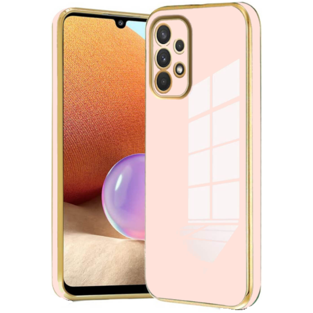 Bodycell Gold Plated - Θήκη Σιλικόνης Samsung Galaxy A32 5G - Pink (5206015071188)