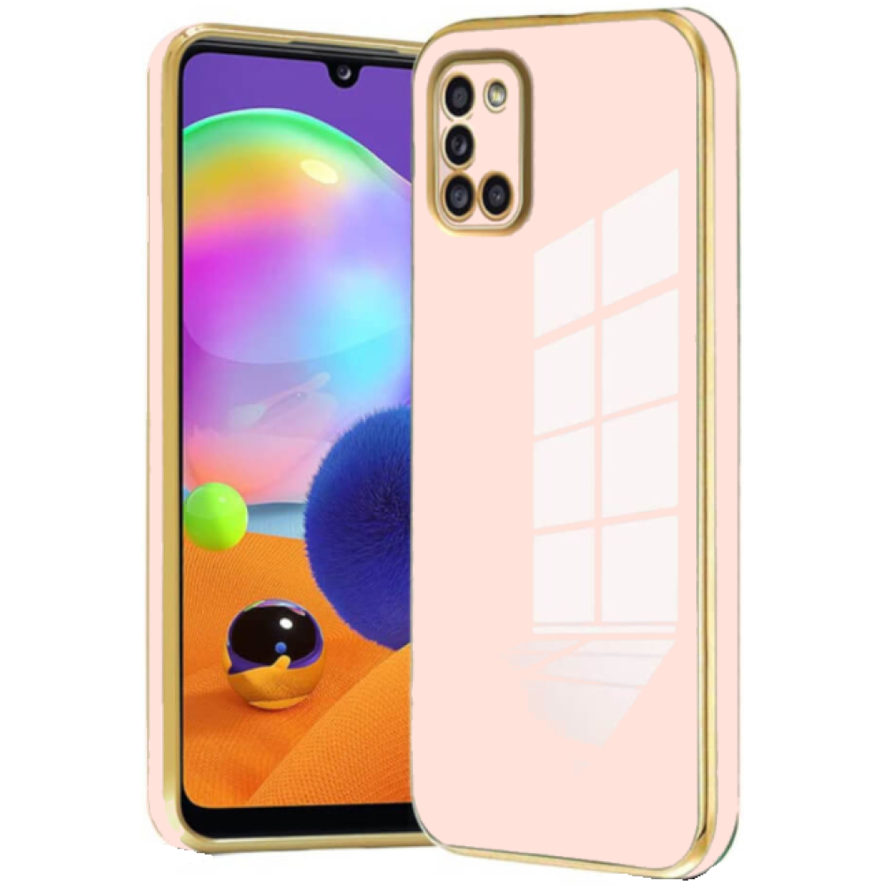 Bodycell Gold Plated - Θήκη Σιλικόνης Samsung Galaxy A31 - Pink (5206015071164)