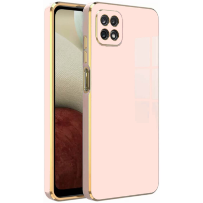 Bodycell Gold Plated - Θήκη Σιλικόνης Samsung Galaxy A22 5G - Pink (5206015071119)