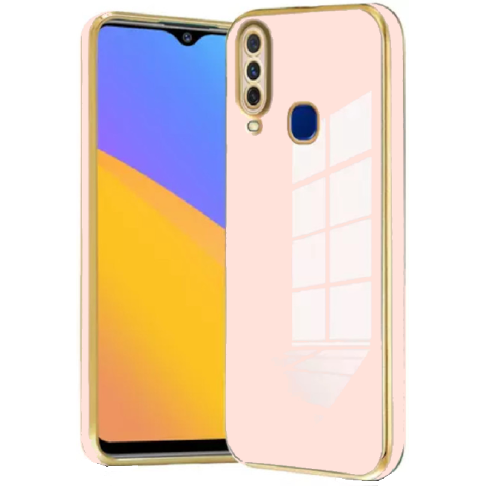 Bodycell Gold Plated - Θήκη Σιλικόνης Samsung Galaxy A20s - Pink (5206015071072)