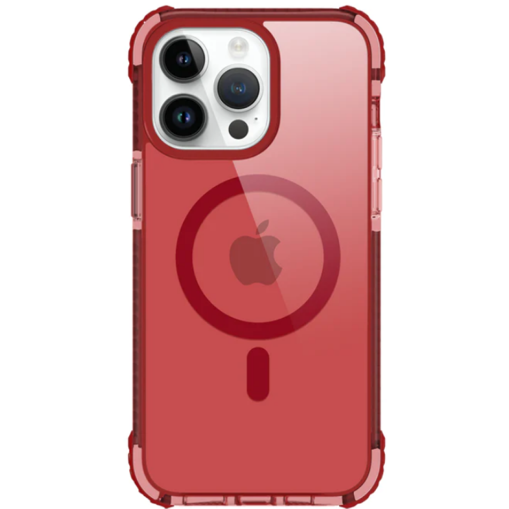 Prodigee Safetee Neo + Mag - Σκληρή Ανθεκτική Ημιδιάφανη Θήκη MagSafe - Apple iPhone 15 Pro - Ruby (IPH15P-6.1-NEOM-RBY)