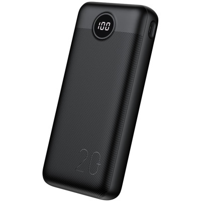 Veger PowerBank L20S με Ψηφιακή Οθόνη LED - Φορητή Μπαταρία Φόρτισης με 2 x USB-Α / 1 x Type-C - 20000mAh - 20W - Black (W2039PD)