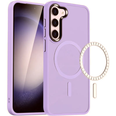 HappyCase Ημιδιάφανη Σκληρή Θήκη MagSafe - Samsung Galaxy S23 Plus - Matte Violet (8719246422652)