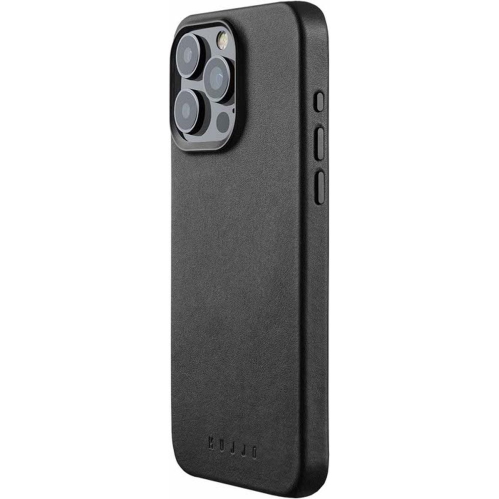 MUJJO Full Leather Case - Δερμάτινη Θήκη MagSafe - Apple iPhone 15 Pro Max - Black (MUJJO-CL-041-BK)