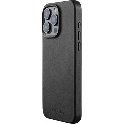 MUJJO Full Leather Case - Δερμάτινη Θήκη MagSafe - Apple iPhone 15 Pro Max - Black (MUJJO-CL-041-BK)
