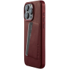 MUJJO Full Leather Wallet Case - Δερμάτινη Θήκη-Πορτοφόλι MagSafe - Apple iPhone 15 Pro Max - Burgundy (MUJJO-CL-042-BN)