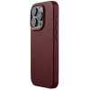 MUJJO Full Leather Case - Δερμάτινη Θήκη MagSafe - Apple iPhone 15 Pro - Burgundy (MUJJO-CL-039-BN)