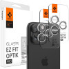 Spigen GLAS.tR EZ Fit OPTIK Pro Camera Lens Protector - Αντιχαρακτικό Προστατευτικό Γυαλί για Φακό Κάμερας Apple iPhone 17 Pro / 17 Pro Max / 16 Pro / 16 Pro Max / 15 Pro / 15 Pro Max / 14 Pro / 14 Pro Max - 2 Τεμάχια - Crystal Clear (AGL06914)
