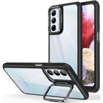 ESR Classic Hybrid Case with Stash Stand - Διάφανη Ανθεκτική Θήκη με Kickstand - Samsung Galaxy M34 5G - Clear / Black (4894240176832)