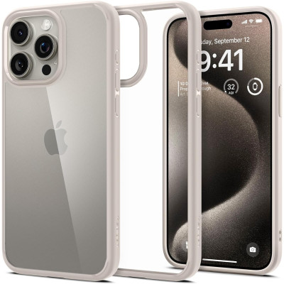 Spigen Ultra Hybrid Θήκη Apple iPhone 15 Pro - Natural Titanium (ACS07214)