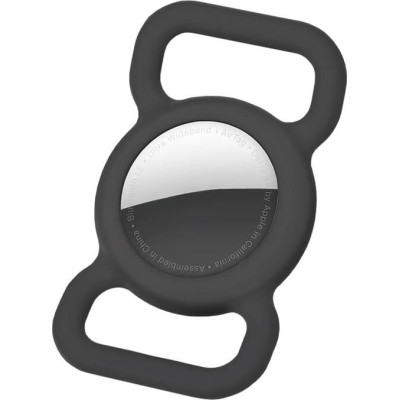 Ofkoz Θήκη Σιλικόνης Apple AirTag για Κολάρο Κατοικιδίων - Black (OKCH01)
