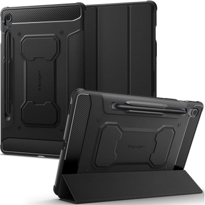 Spigen Rugged Armor Pro - Θήκη Samsung Galaxy Tab S10 Lite 10.9" / S10 FE 10.9" / S9 FE 10.9" / S9 11" με Υποδοχή για Γραφίδα - Black (ACS06857)