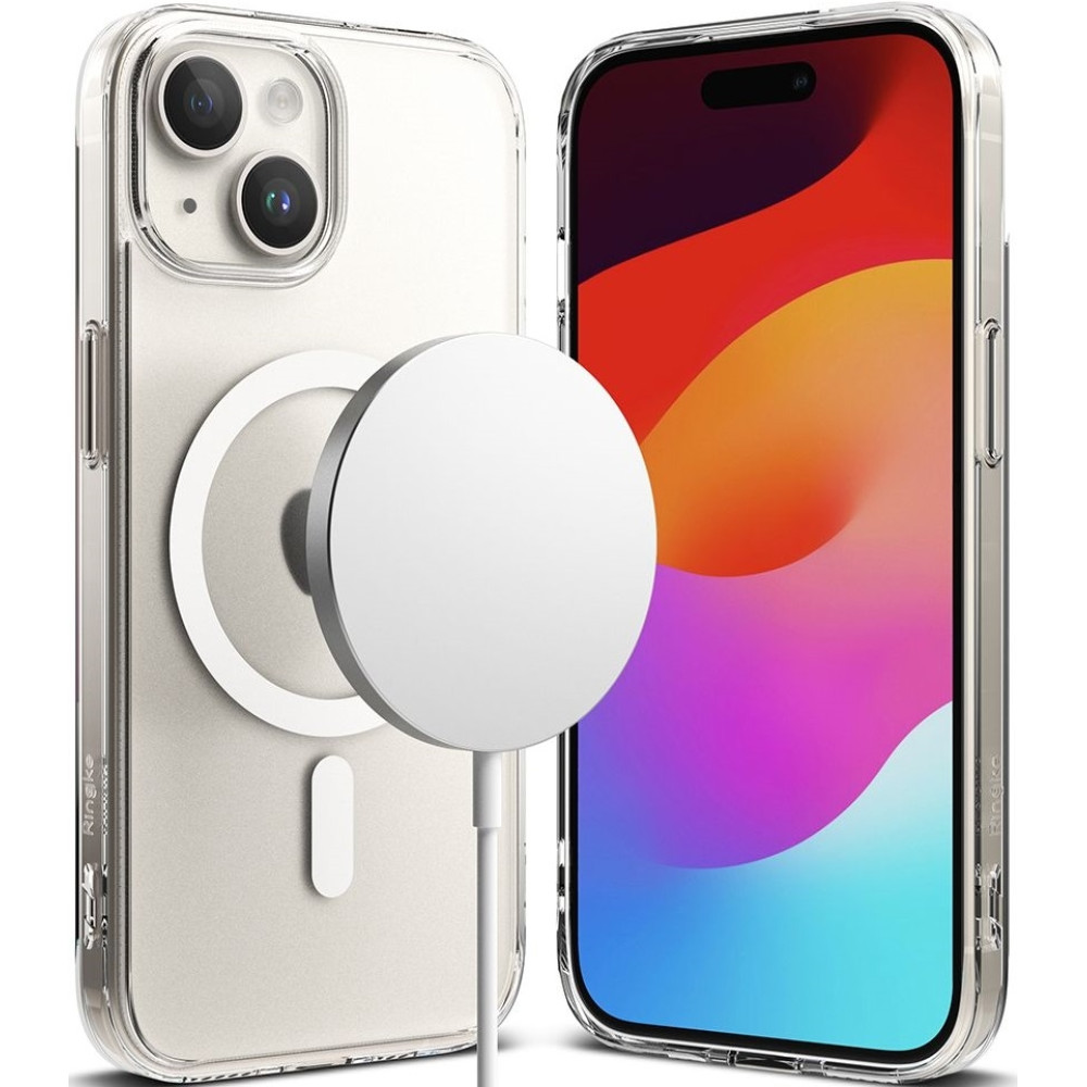Ringke Fusion Magnetic Θήκη MagSafe Apple iPhone 15 - Matte Clear (8809919308847)