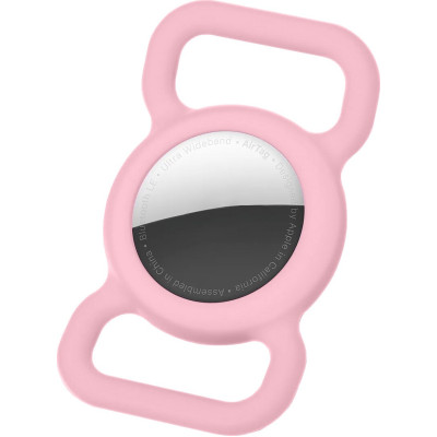 Ofkoz Θήκη Σιλικόνης Apple AirTag για Κολάρο Κατοικιδίων - Pink (OKCH02)