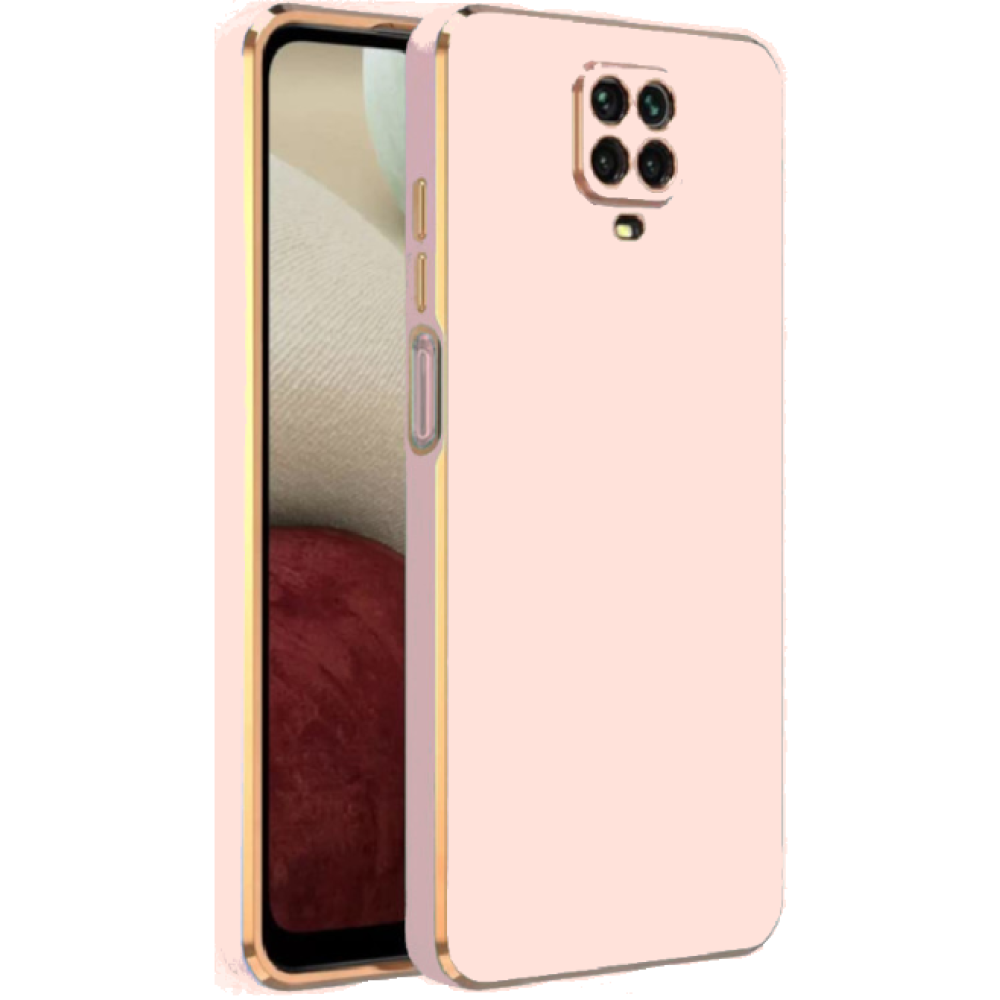 Bodycell Gold Plated - Θήκη Σιλικόνης Xiaomi Redmi Note 9S / 9 Pro / 9 Pro Max - Pink (5206015071935)