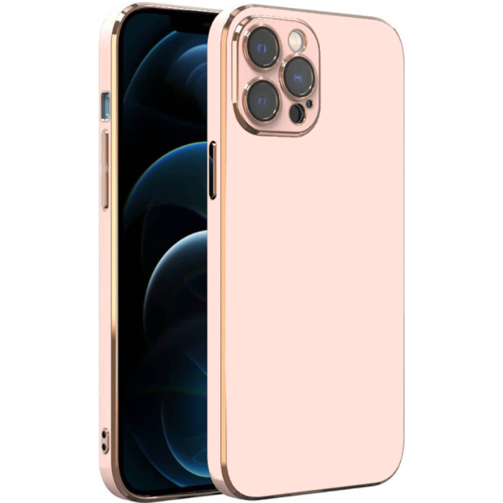 Bodycell Gold Plated - Θήκη Σιλικόνης Apple iPhone 13 Pro - Pink (5206015070648)