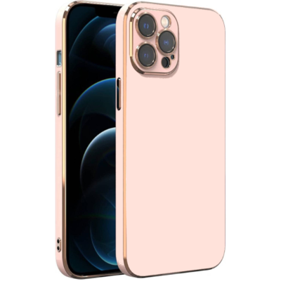 Bodycell Gold Plated - Θήκη Σιλικόνης Apple iPhone 12 Pro - Pink (5206015070617)