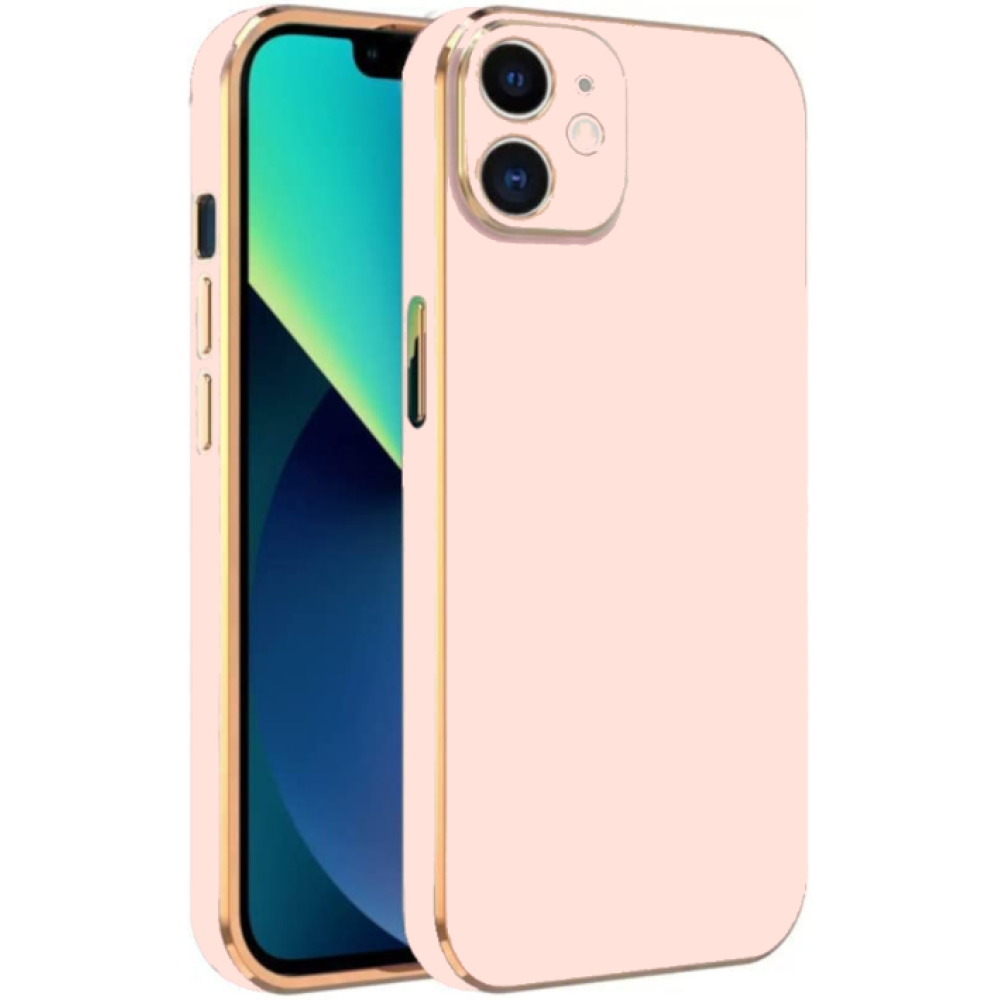 Bodycell Gold Plated - Θήκη Σιλικόνης Apple iPhone 11 - Pink (5206015070570)