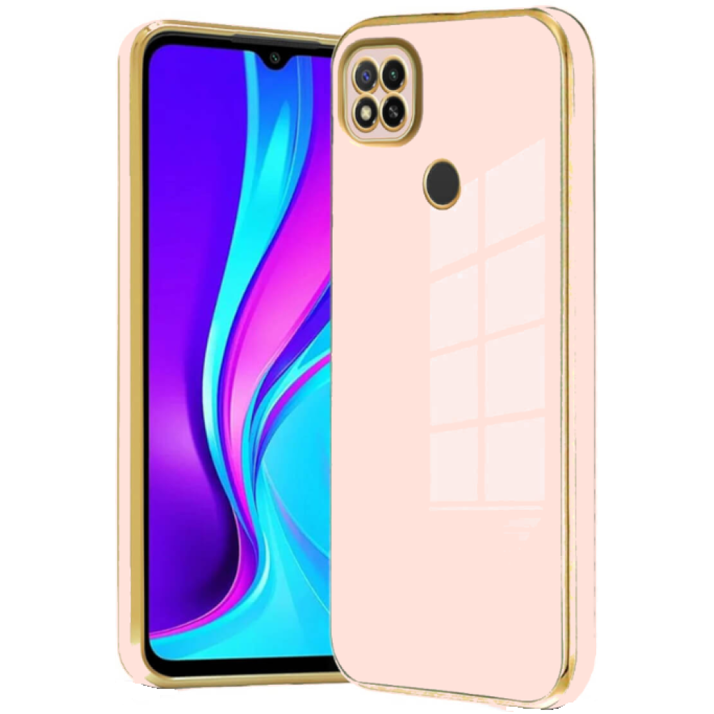 Bodycell Gold Plated - Θήκη Σιλικόνης Xiaomi Redmi 10A / Redmi 9C - Pink (5206015071966)