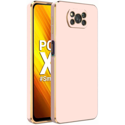 Bodycell Gold Plated - Θήκη Σιλικόνης Xiaomi Poco X3 / X3 Pro / X3 NFC - Pink (5206015071942)