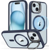 ESR Classic Kickstand Hybrid HaloLock - Διάφανη Ανθεκτική MagSafe Θήκη Apple iPhone 15 Plus - Clear / Dark Blue (4894240176528)