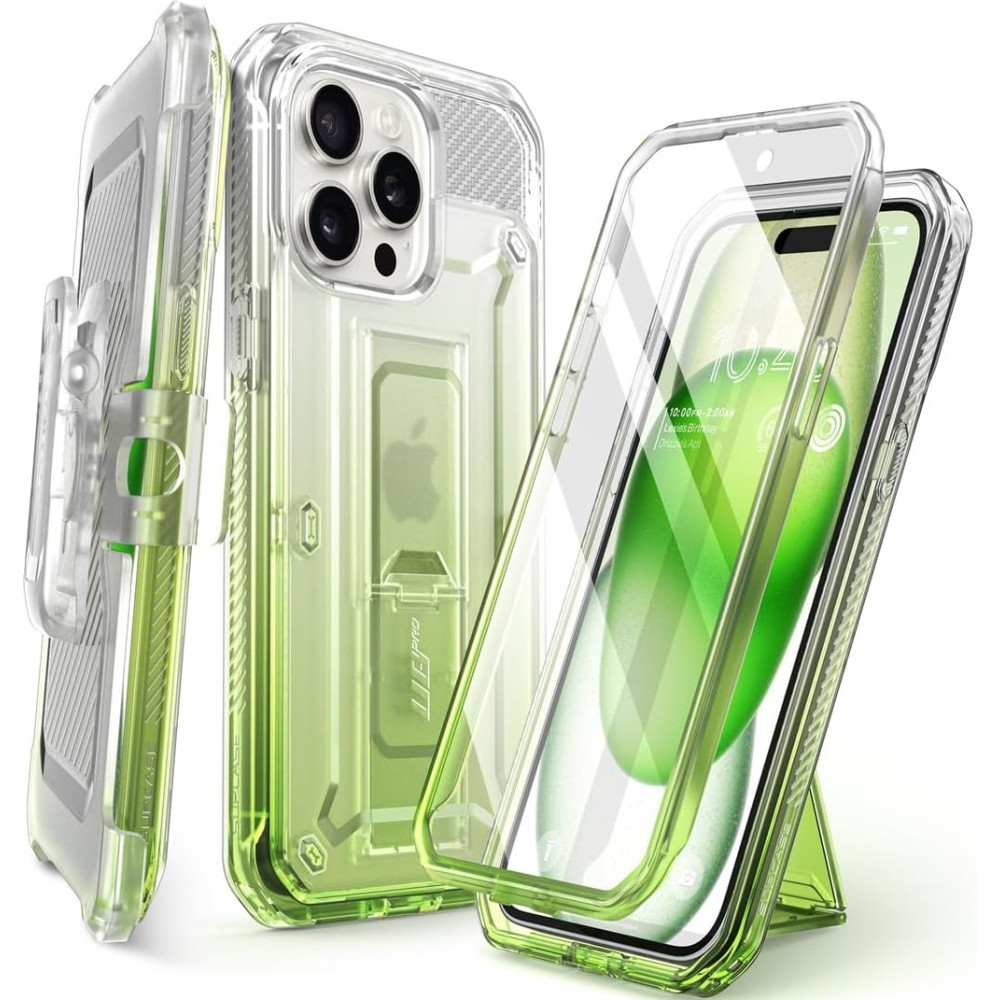Supcase Ανθεκτική Θήκη Unicorn Beetle Pro - Apple iPhone 15 Pro Max - Gradient Green (843439137073)