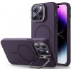 ESR Cloud Soft with Stash Stand - Ανθεκτική MagSafe Θήκη Σιλικόνης Apple iPhone 14 Pro Max με Kickstand - Purple (4894240176115)