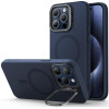 Θήκη iPhone 15 Pro Max ESR Cloud Soft with Stash Stand Ανθεκτική Σιλικόνης με MagSafe & Kickstand - Dark Blue (4894240176269)