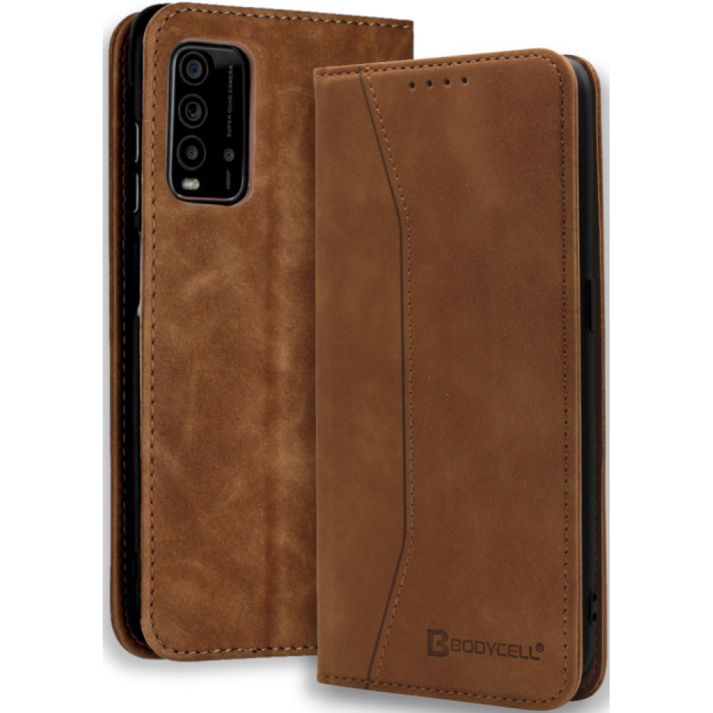 Bodycell Θήκη - Πορτοφόλι Xiaomi Redmi 9T - Brown (5206015063138)