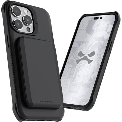 Ghostek Exec 6 - Ανθεκτική MagSafe Θήκη - Πορτοφόλι Apple iPhone 15 Pro Max - Black (GHOCAS3604)