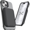 Ghostek Exec 6 - Ανθεκτική MagSafe Θήκη - Πορτοφόλι Apple iPhone 15 - Grey (GHOCAS3599)