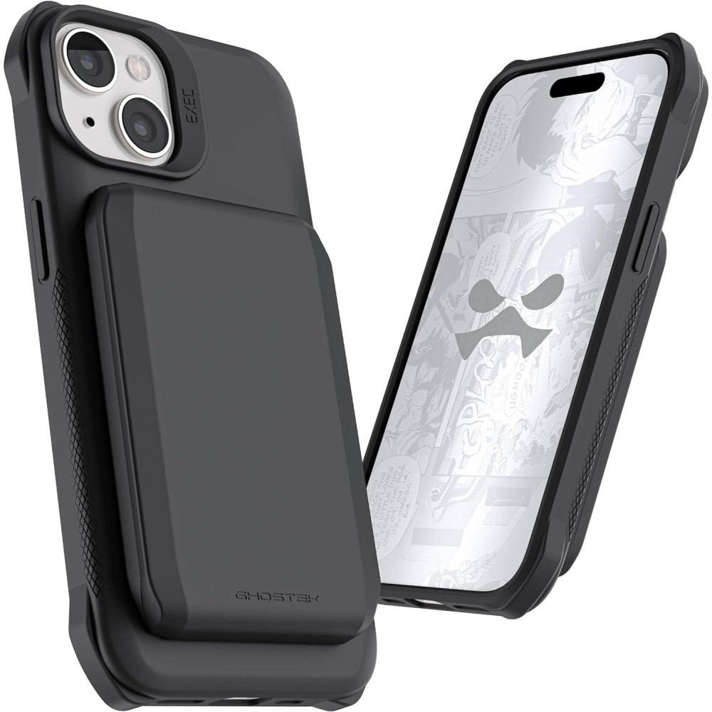 Ghostek Exec 6 - Ανθεκτική MagSafe Θήκη - Πορτοφόλι Apple iPhone 15 - Black (GHOCAS3598)