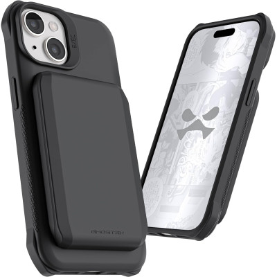 Ghostek Exec 6 - Ανθεκτική MagSafe Θήκη - Πορτοφόλι Apple iPhone 15 - Black (GHOCAS3598)