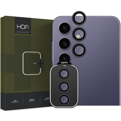 Αντιχαρακτικό Γυαλί Προστασίας για Φακό Κάμερας - Samsung Galaxy S24 - Hofi Camring Pro+ - Black (9319456608250)