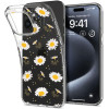 HappyCase Διάφανη Θήκη Σιλικόνης Apple iPhone 15 Pro - Floral Print (8719246420337)