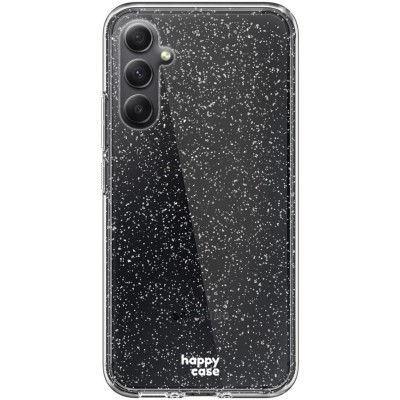 HappyCase Διάφανη Θήκη Σιλικόνης Samsung Galaxy A14 - Glitter Print (8719246382543)