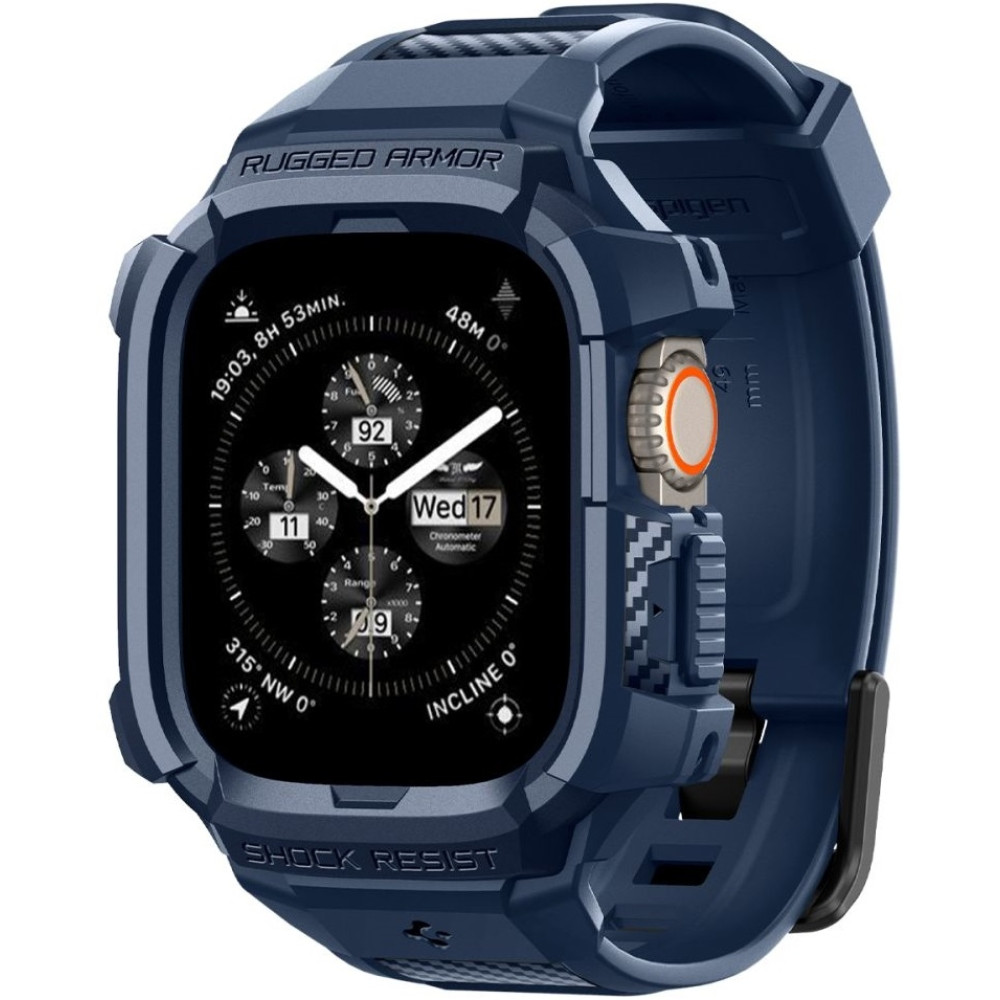 Spigen Rugged Armor Pro Θήκη Apple Watch Ultra 3 / Ultra 2 / Ultra 1 49mm - Navy Blue (ACS07389)