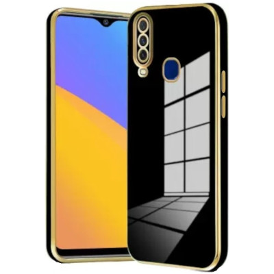 Bodycell Gold Plated - Θήκη Σιλικόνης Samsung Galaxy A20s - Black (5206015071058)