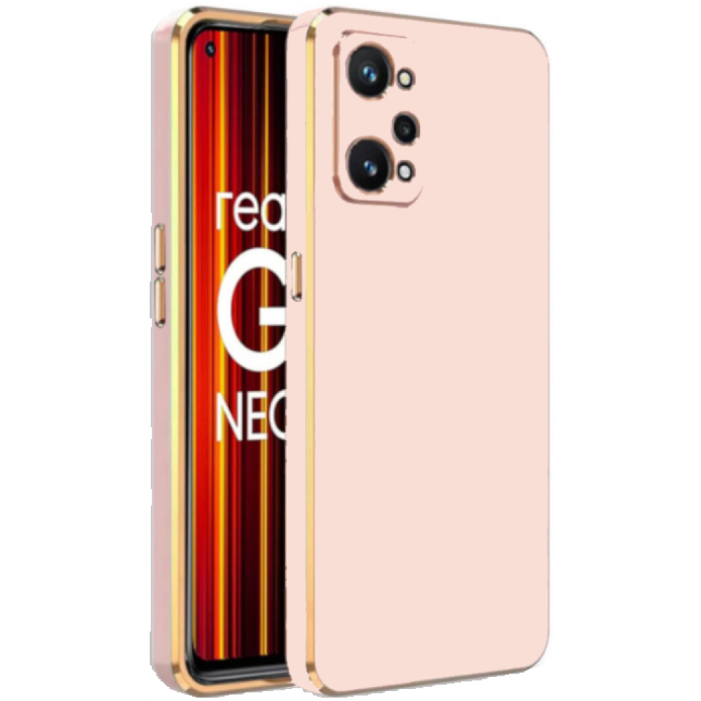 Bodycell Gold Plated - Θήκη Σιλικόνης Realme GT Neo 2 - Pink (5206015070921)