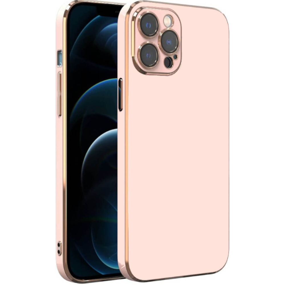 Bodycell Gold Plated - Θήκη Σιλικόνης Apple iPhone 14 Pro Max - Pink (5206015070693)