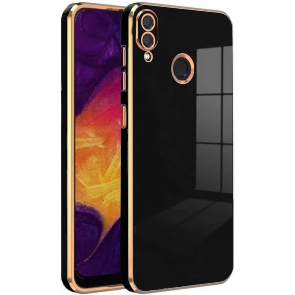 Bodycell Gold Plated - Θήκη Σιλικόνης Xiaomi Redmi Note 7 / Note 7 Pro - Black (5206015071867)