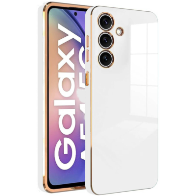 Bodycell Gold Plated - Θήκη Σιλικόνης Samsung Galaxy A34 - White (5206015071225)