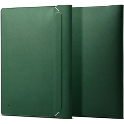 Spigen Laptop Pouch Valentinus 16 - Eco-Leather Θήκη για Laptop έως 15-16" - JeJu Green (AFA06420)