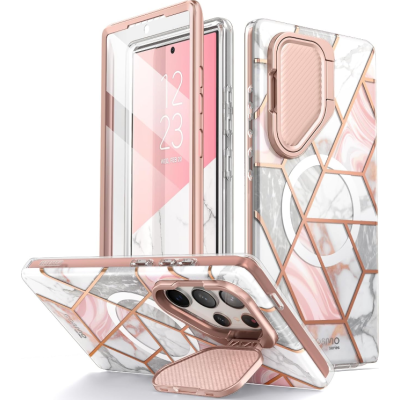 Ανθεκτική Θήκη MagSafe με Κάλυμμα για την Κάμερα - Samsung Galaxy S24 Ultra - Supcase i-Blason Cosmo Mag - Marble (843439138872)