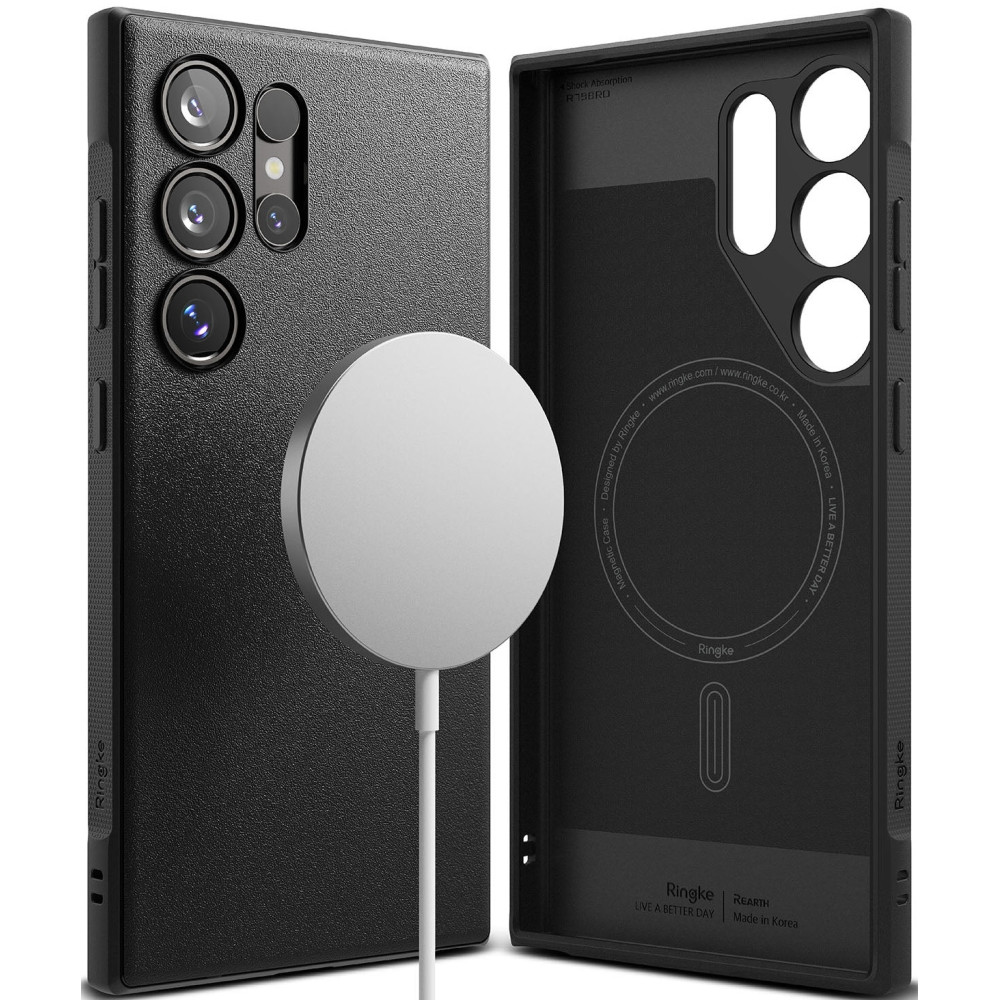 Θήκη Σιλικόνης MagSafe - Samsung Galaxy S24 Ultra - Ringke Onyx Magnetic - Black (8809961783944)