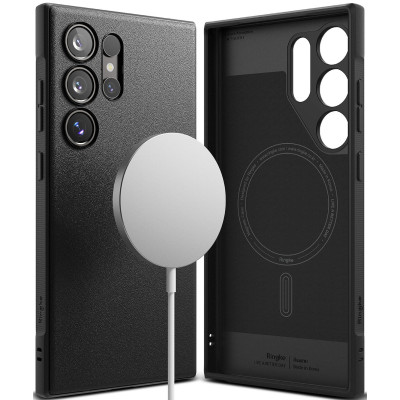 Θήκη Σιλικόνης MagSafe - Samsung Galaxy S24 Ultra - Ringke Onyx Magnetic - Black (8809961783944)
