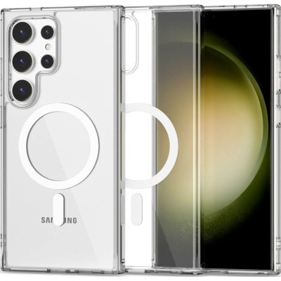 Σκληρή Διάφανη Θήκη MagSafe - Samsung Galaxy S24 Ultra - Tech-Protect FlexAir Hybrid - Clear (5906203690503)